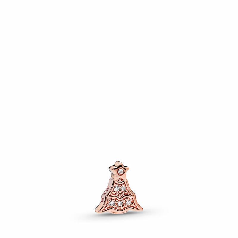 Pandora Rose™ Twinkling Christmas Tree Petite Locket Charm - Pandora Rose/Cubic Zirconia - Canada |